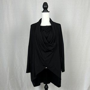 Marigold Shadows Black Long Sleeve Tunic